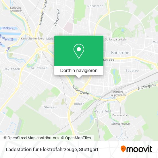Ladestation für Elektrofahrzeuge Karte