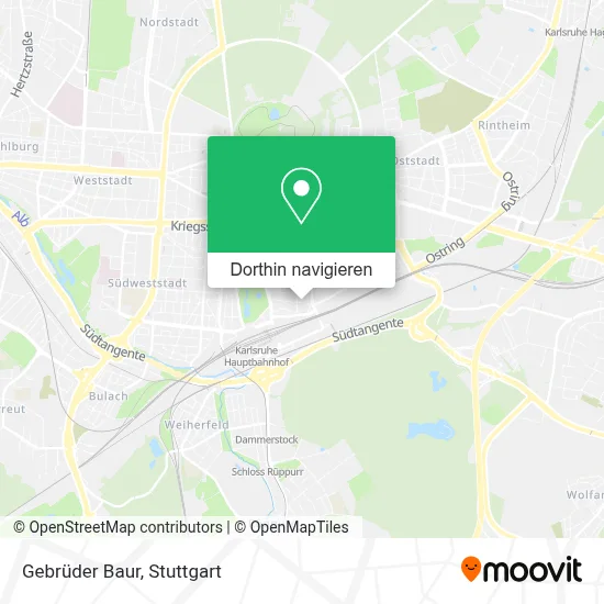 Gebrüder Baur Karte