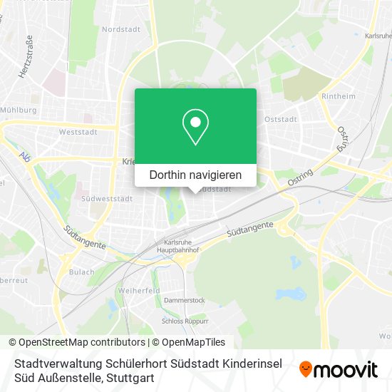 Stadtverwaltung Schülerhort Südstadt Kinderinsel Süd Außenstelle Karte