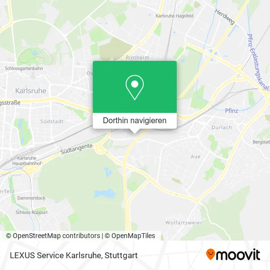 LEXUS Service Karlsruhe Karte