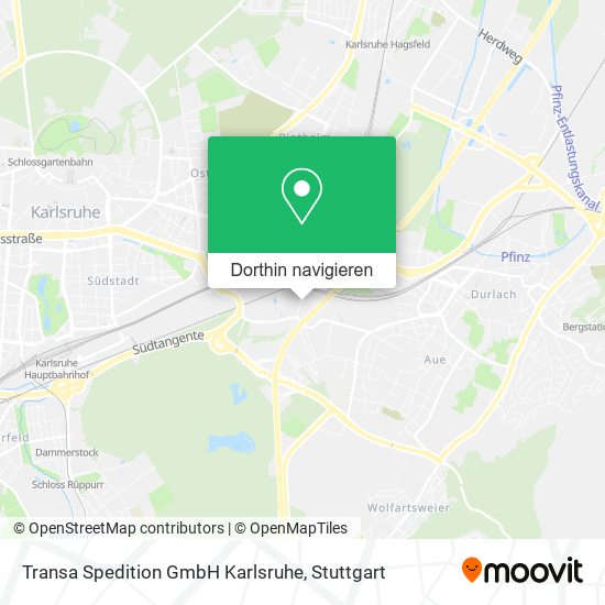 Transa Spedition GmbH Karlsruhe Karte