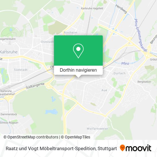 Raatz und Vogt Möbeltransport-Spedition Karte
