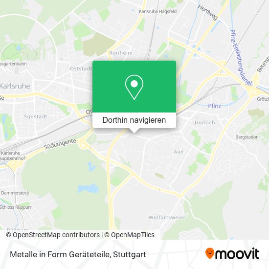 Metalle in Form Geräteteile Karte