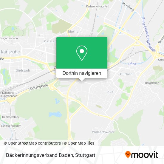 Bäckerinnungsverband Baden Karte