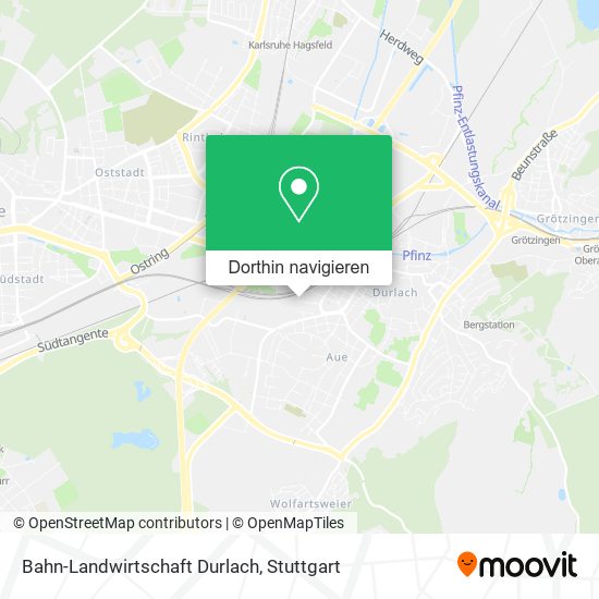 Bahn-Landwirtschaft Durlach Karte