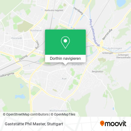 Gaststätte Phil Master Karte