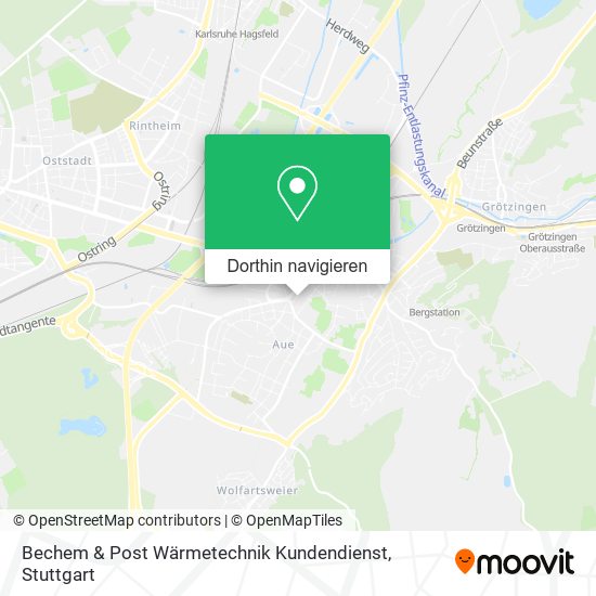 Bechem & Post Wärmetechnik Kundendienst Karte