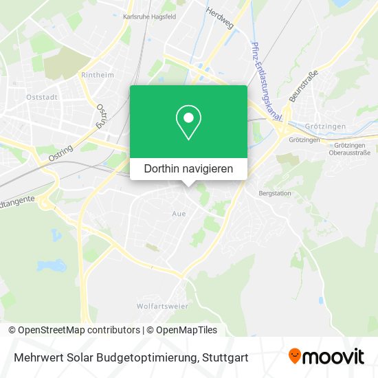 Mehrwert Solar Budgetoptimierung Karte
