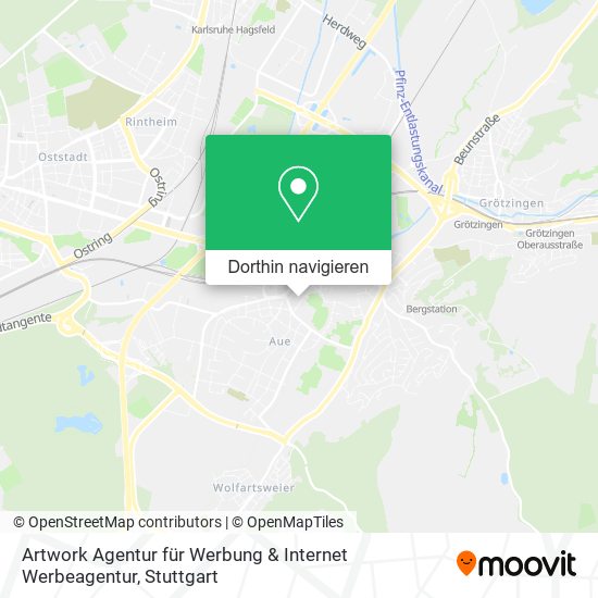 Artwork Agentur für Werbung & Internet Werbeagentur Karte