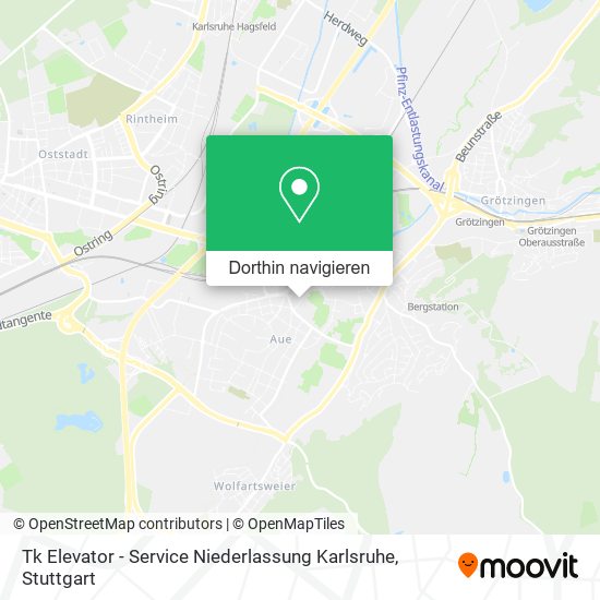 Tk Elevator - Service Niederlassung Karlsruhe Karte