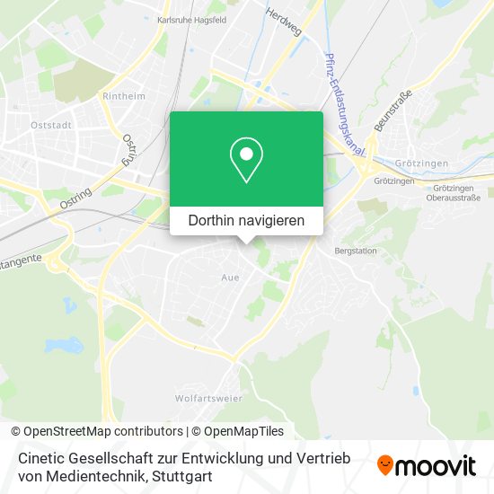 Cinetic Gesellschaft zur Entwicklung und Vertrieb von Medientechnik Karte