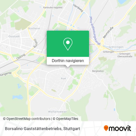 Borsalino Gaststättenbetriebs Karte
