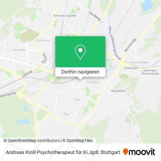 Andreas Kroll Psychotherapeut für Ki.Jgdl Karte