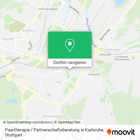 Paartherapie / Partnerschaftsberatung in Karlsruhe Karte