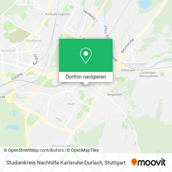 Studienkreis Nachhilfe Karlsruhe-Durlach Karte