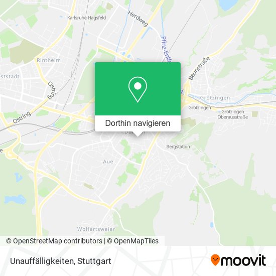 Unauffälligkeiten Karte