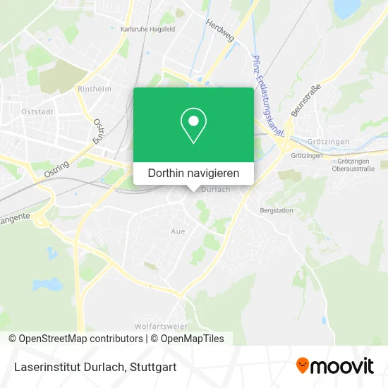 Laserinstitut Durlach Karte