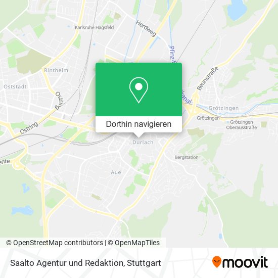 Saalto Agentur und Redaktion Karte
