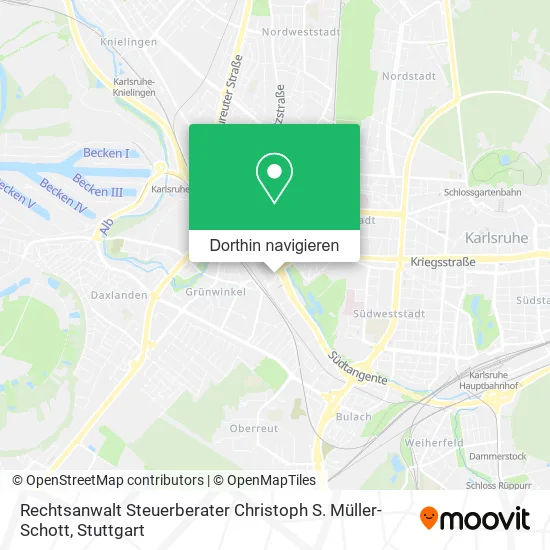 Rechtsanwalt Steuerberater Christoph S. Müller-Schott Karte