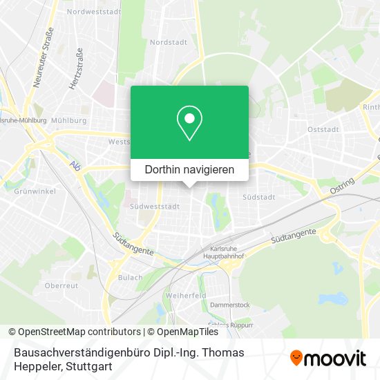 Bausachverständigenbüro Dipl.-Ing. Thomas Heppeler Karte