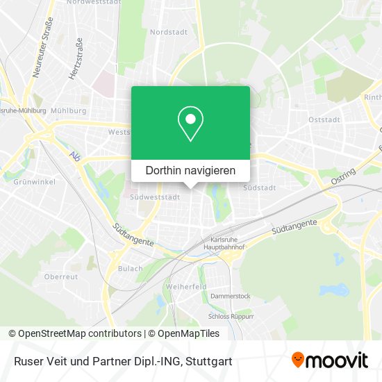 Ruser Veit und Partner Dipl.-ING Karte