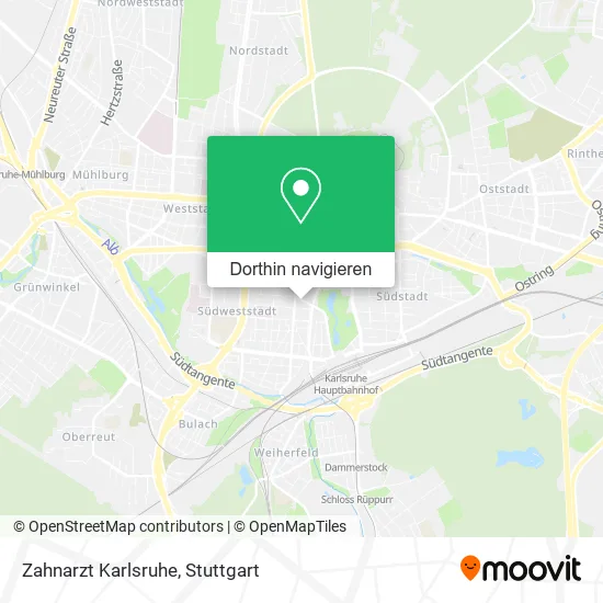 Zahnarzt Karlsruhe Karte