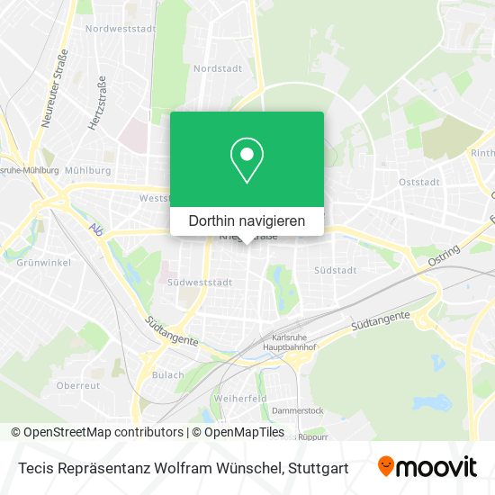 Tecis Repräsentanz Wolfram Wünschel Karte