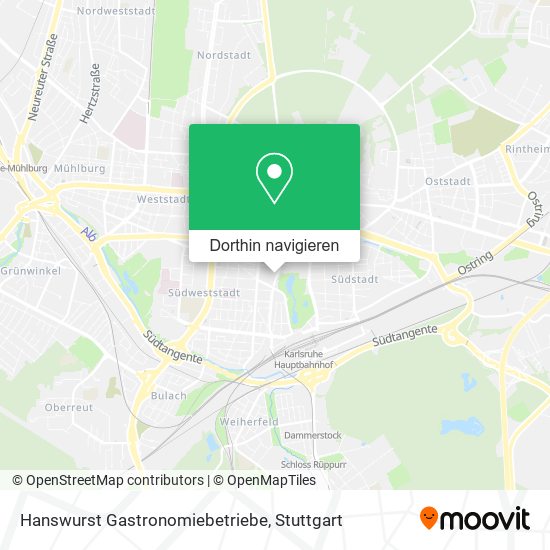Hanswurst Gastronomiebetriebe Karte