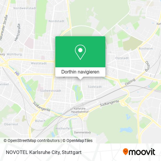 NOVOTEL Karlsruhe City Karte