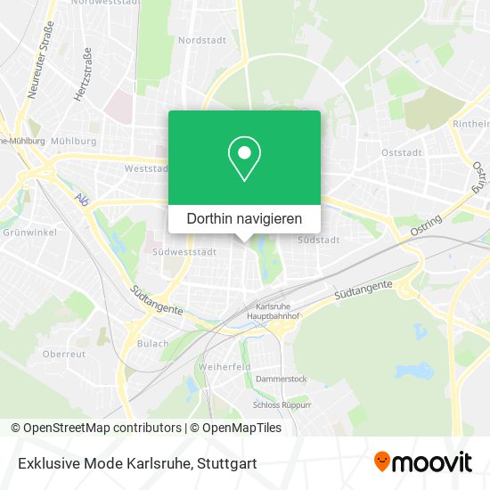 Exklusive Mode Karlsruhe Karte