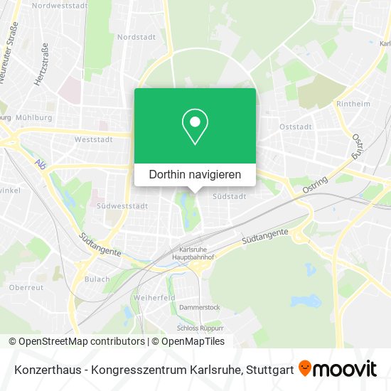 Konzerthaus - Kongresszentrum Karlsruhe Karte