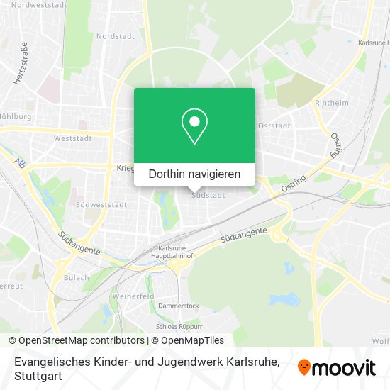 Evangelisches Kinder- und Jugendwerk Karlsruhe Karte
