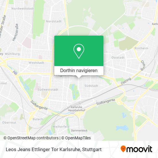 Leos Jeans Ettlinger Tor Karlsruhe Karte