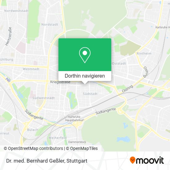 Dr. med. Bernhard Geßler Karte