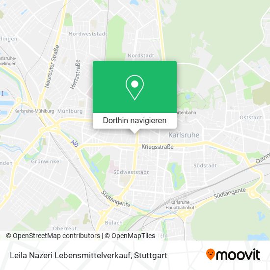 Leila Nazeri Lebensmittelverkauf Karte