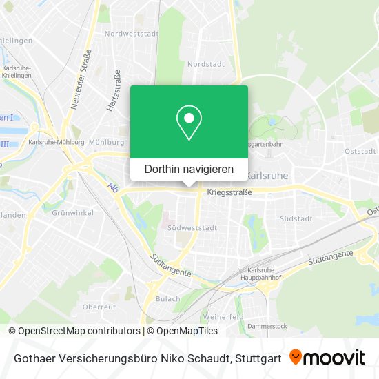Gothaer Versicherungsbüro Niko Schaudt Karte