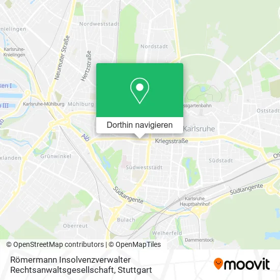 Römermann Insolvenzverwalter Rechtsanwaltsgesellschaft Karte