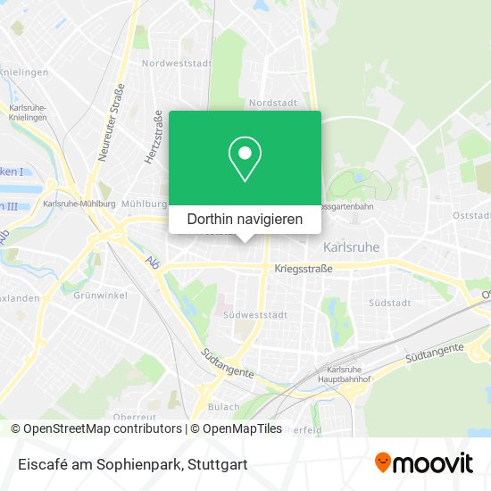 Eiscafé am Sophienpark Karte