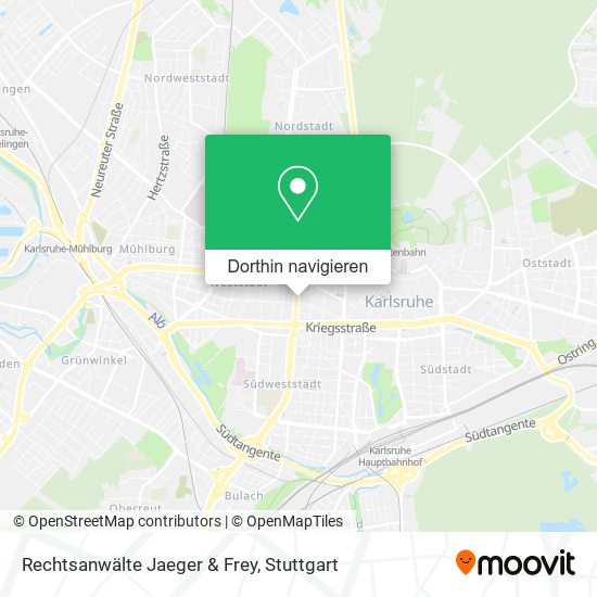 Rechtsanwälte Jaeger & Frey Karte