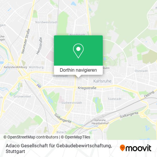 Adaco Gesellschaft für Gebäudebewirtschaftung Karte