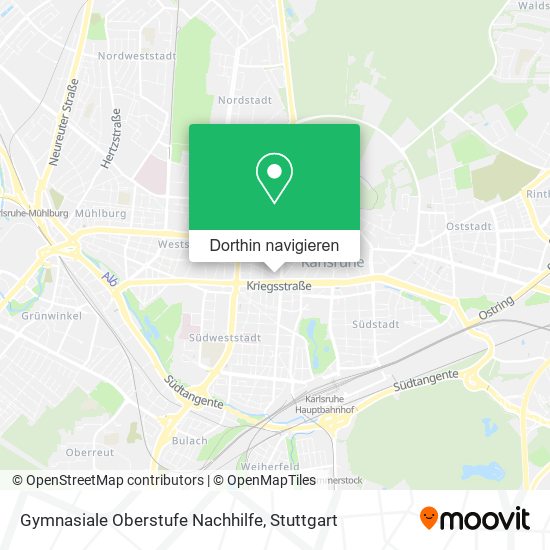 Gymnasiale Oberstufe Nachhilfe Karte