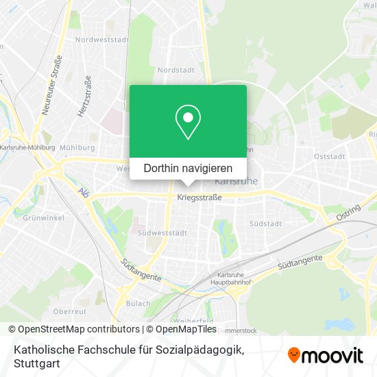 Katholische Fachschule für Sozialpädagogik Karte