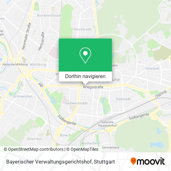 Bayerischer Verwaltungsgerichtshof Karte