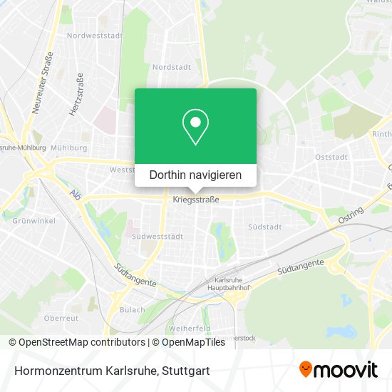 Hormonzentrum Karlsruhe Karte