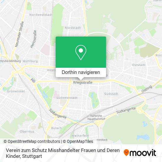 Verein zum Schutz Misshandelter Frauen und Deren Kinder Karte
