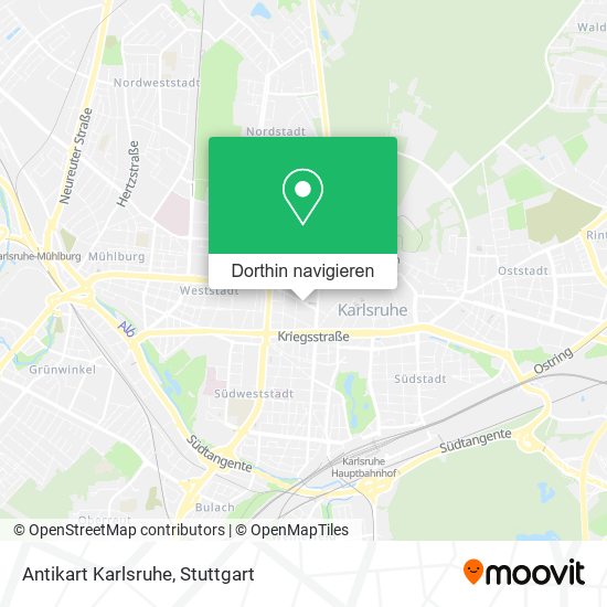 Antikart Karlsruhe Karte