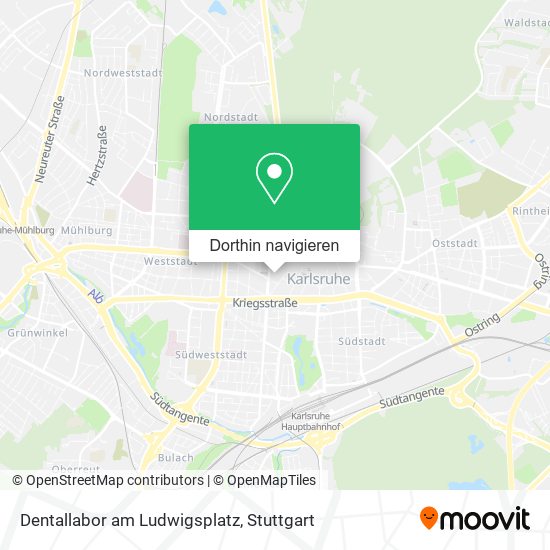 Dentallabor am Ludwigsplatz Karte