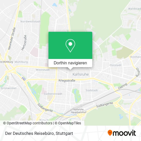 Der Deutsches Reisebüro Karte
