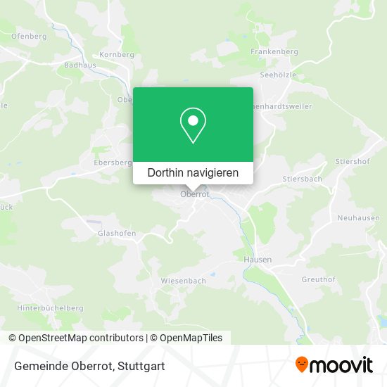 Gemeinde Oberrot Karte