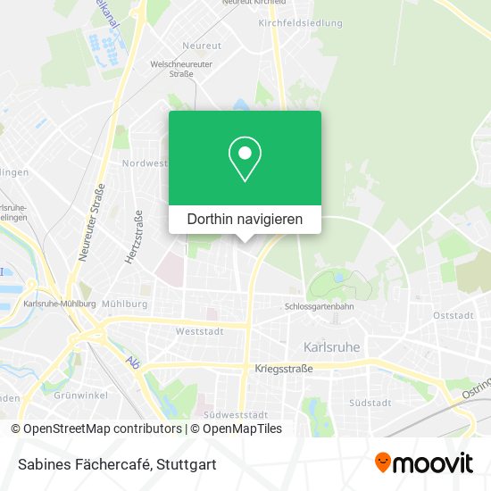 Sabines Fächercafé Karte